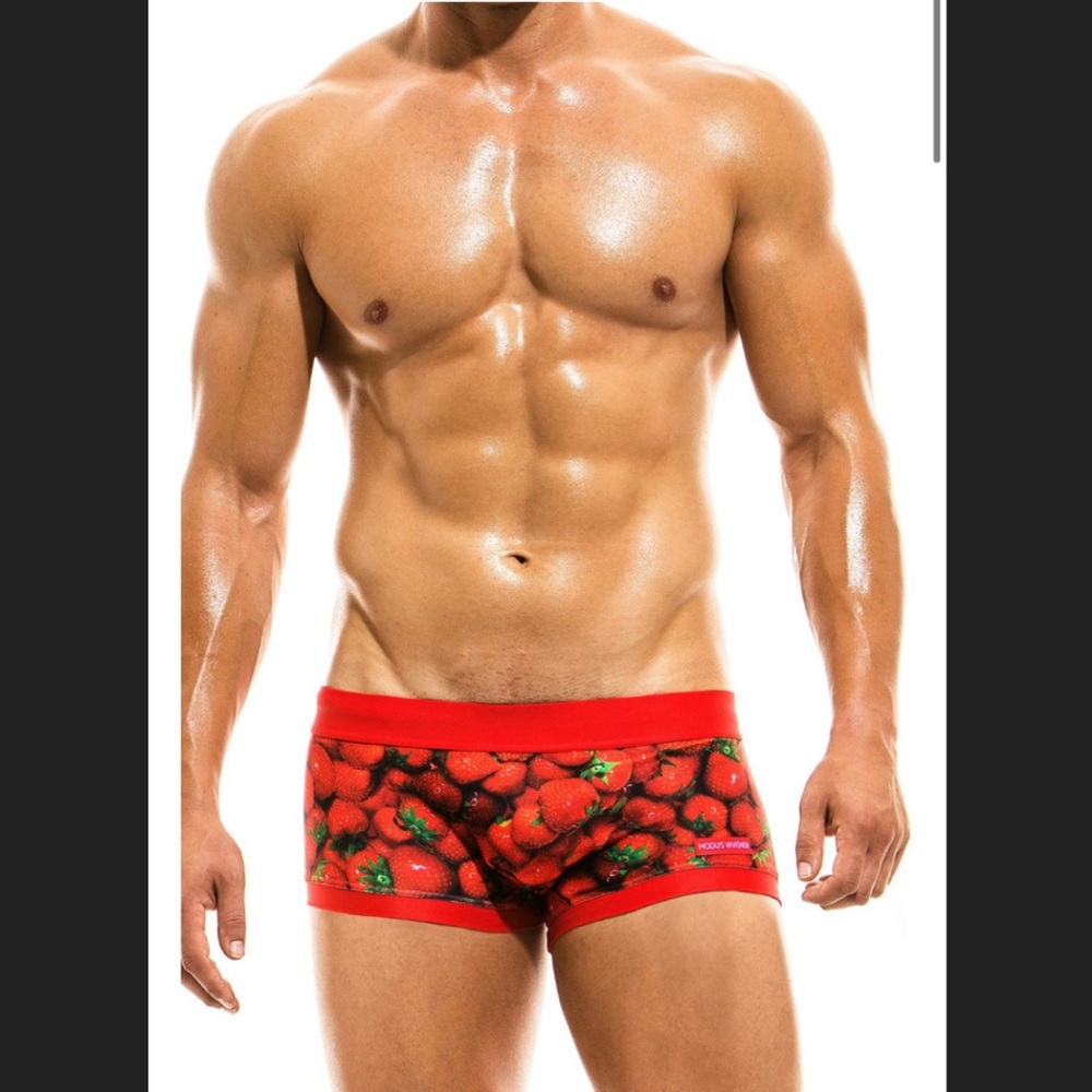 Modus Vivendi Red Strawberry Swim Trunk